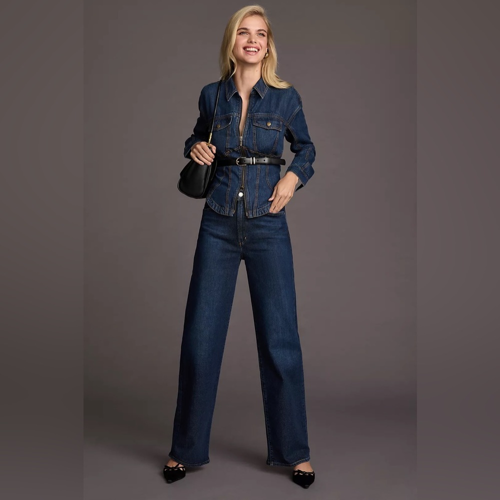 AGOLDE - Harper Mid-Rise Straight Jeans